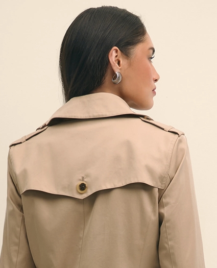 Supima&reg; Cotton Water-Repellent Trench Coat with Zip-Out Lining, image 6