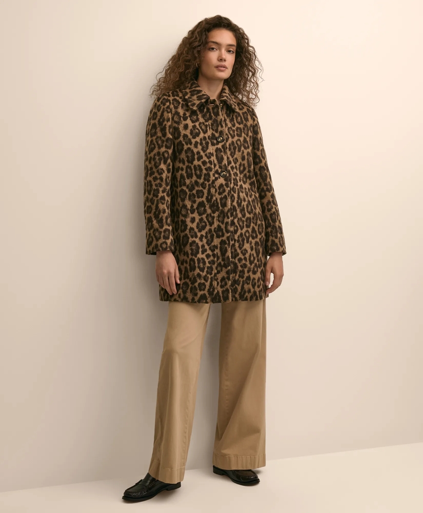Wool Jacquard Leopard Motif Jacket, image 2