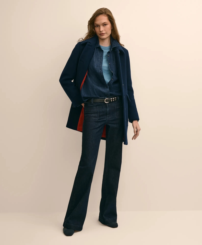 Wool Patch-Pocket Car Coat, image 2
