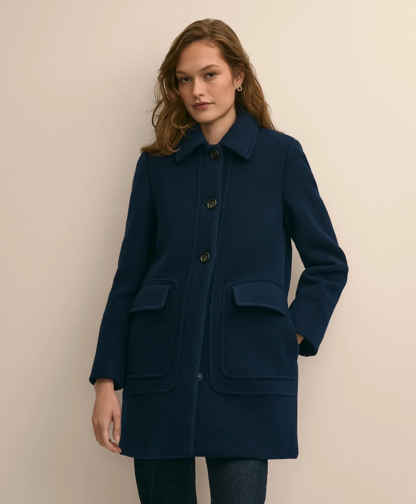 Wool Patch-Pocket Car Coat, image 3