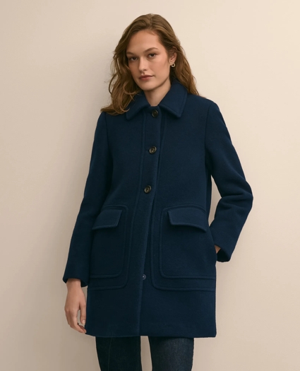 Wool Patch-Pocket Car Coat, image 3