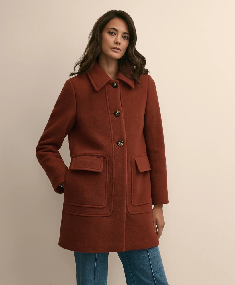 Wool Patch-Pocket Car Coat, image 3
