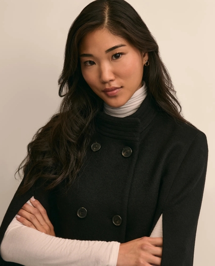 Wool Blend Cape, image 3