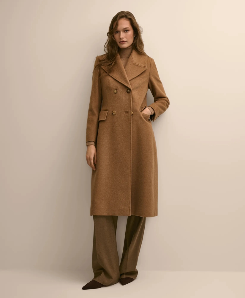 Camel Hair Double-Breasted Overcoat, image 2