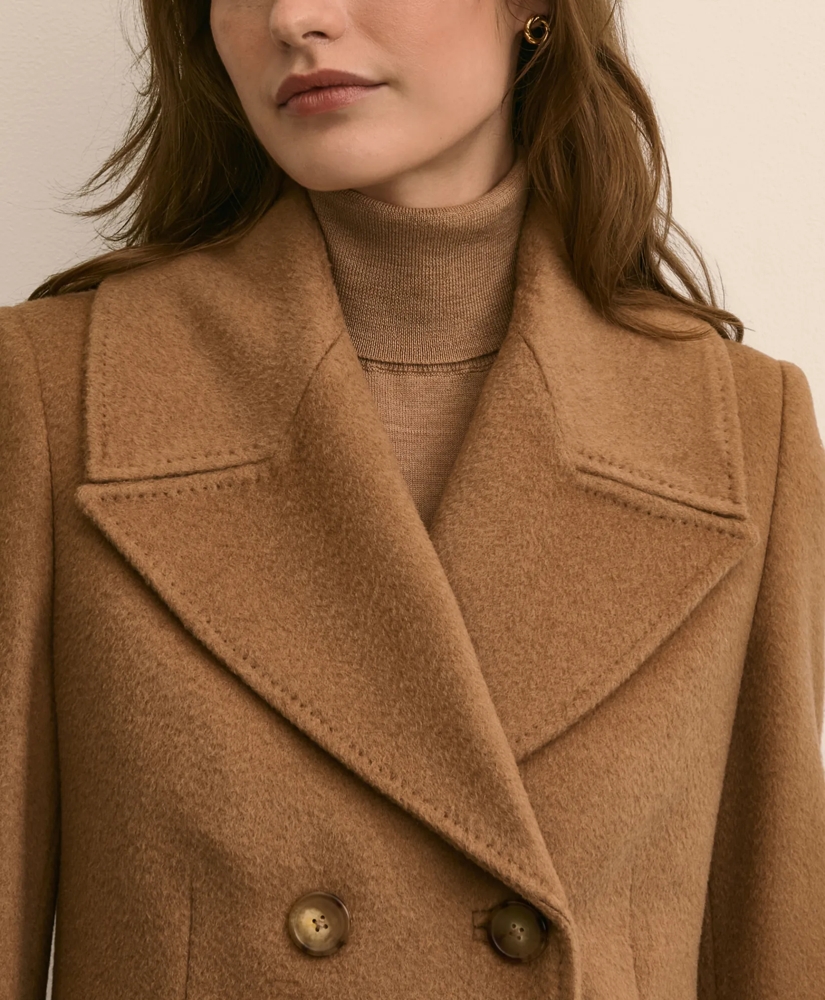 Camel Hair Double-Breasted Overcoat, image 3