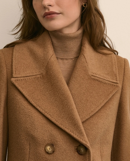 Camel Hair Double-Breasted Overcoat, image 3