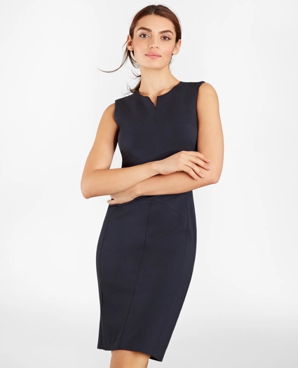 Ponte Knit Sheath Dress, image 2
