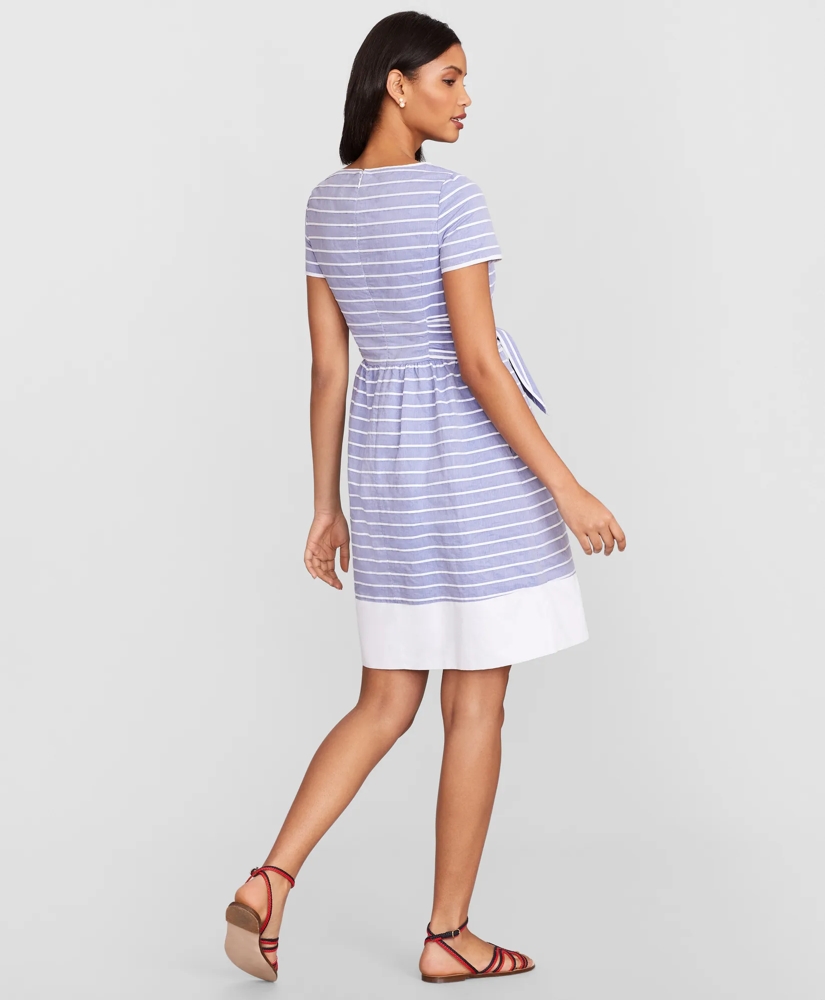 Striped Cotton Dobby Dress, image 3