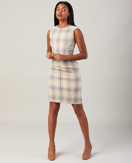 Plaid Sheath Dress, image 1