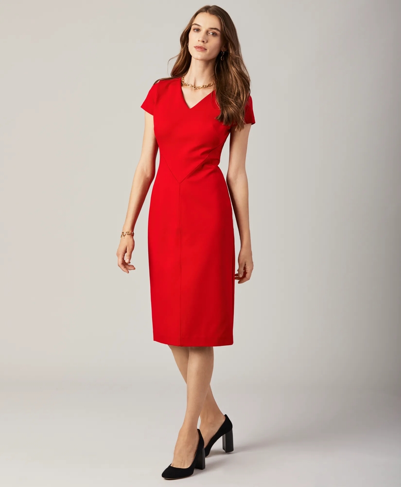 Ponte Knit Sheath Dress, image 2