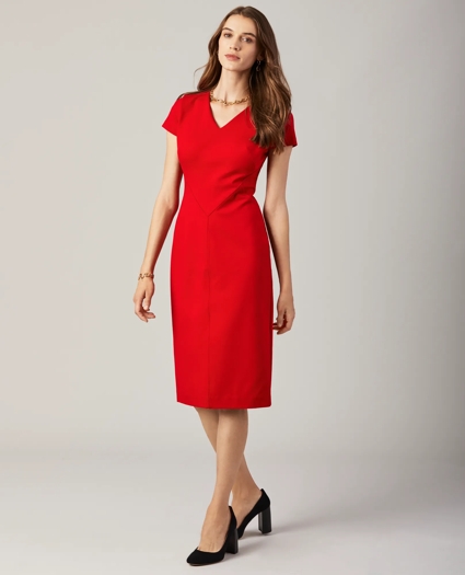 Ponte Knit Sheath Dress, image 2