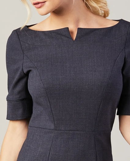 Stretch-Wool Sheath Dress, image 2