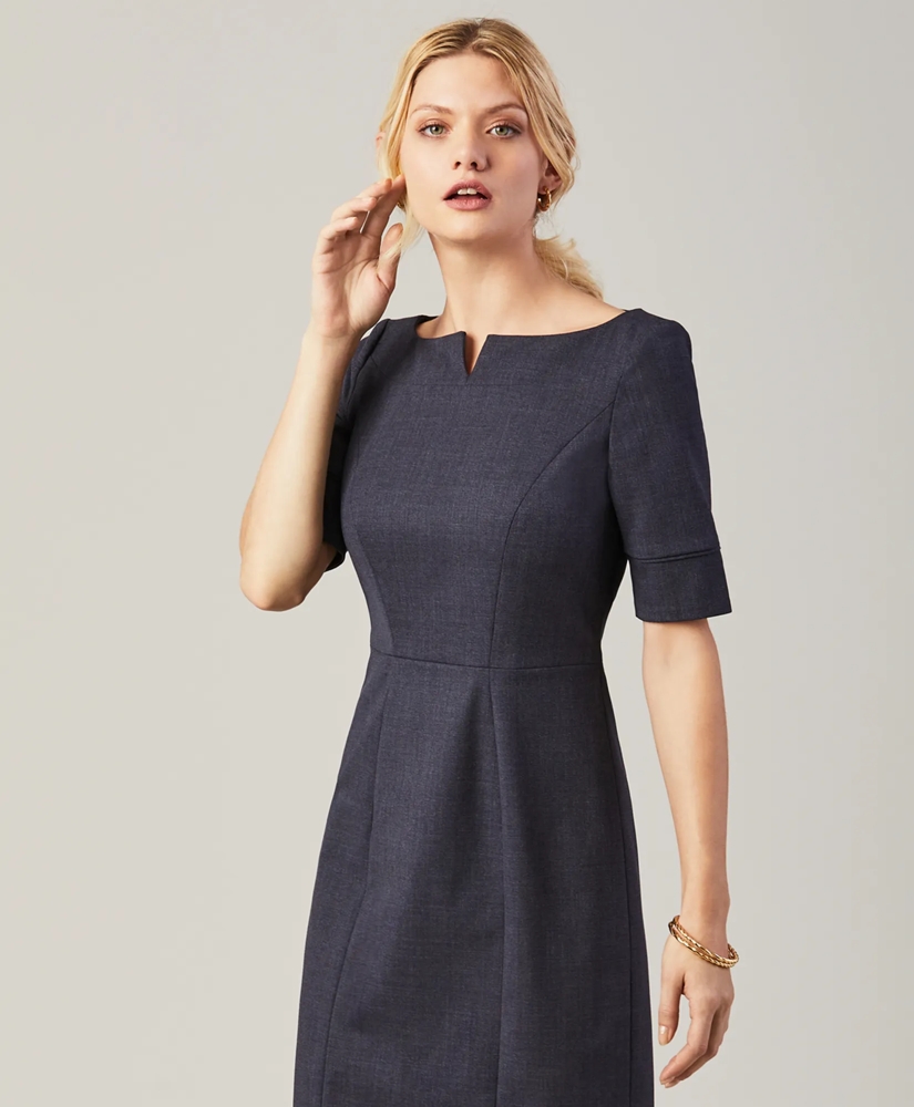 Stretch-Wool Sheath Dress, image 3