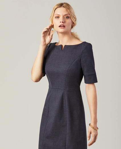 Stretch-Wool Sheath Dress, image 3