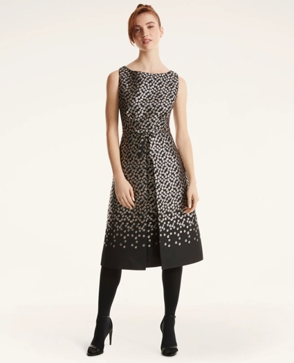 Floral Jacquard Dress, image 1
