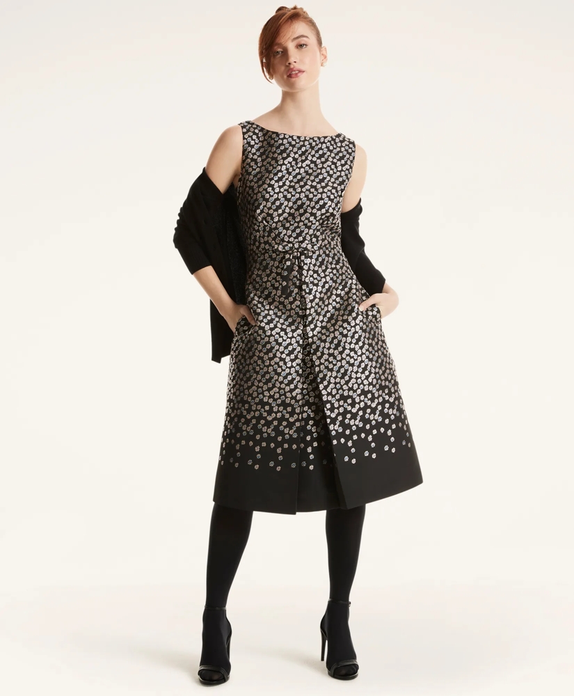 Floral Jacquard Dress, image 2