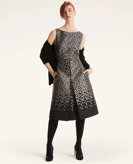 Floral Jacquard Dress, image 2