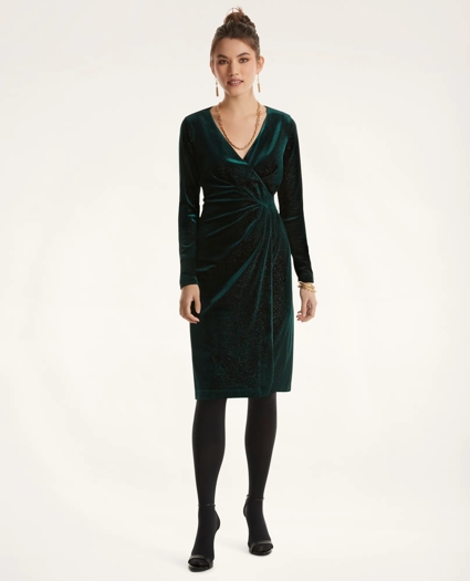 Knit Liquid Velvet Dress, image 1