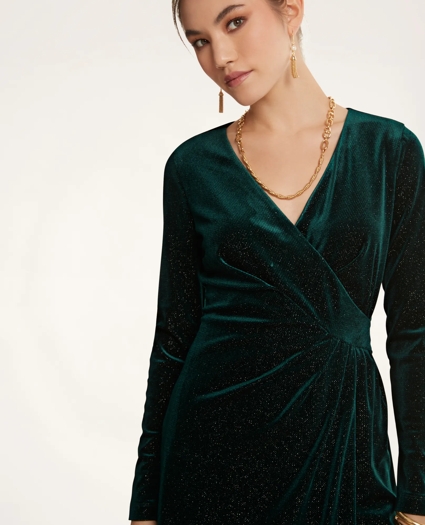 Knit Liquid Velvet Dress, image 2