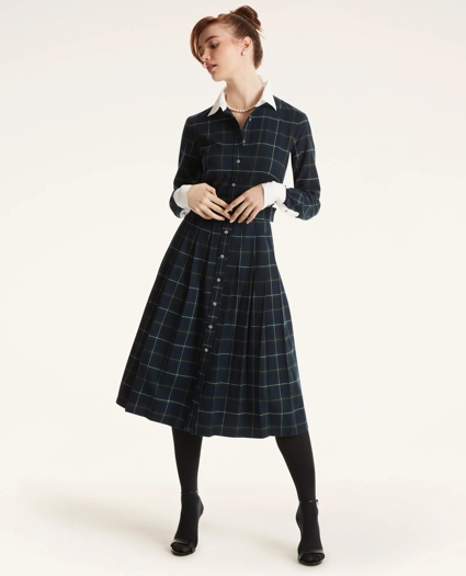 Flannel Shirt Dress, image 1