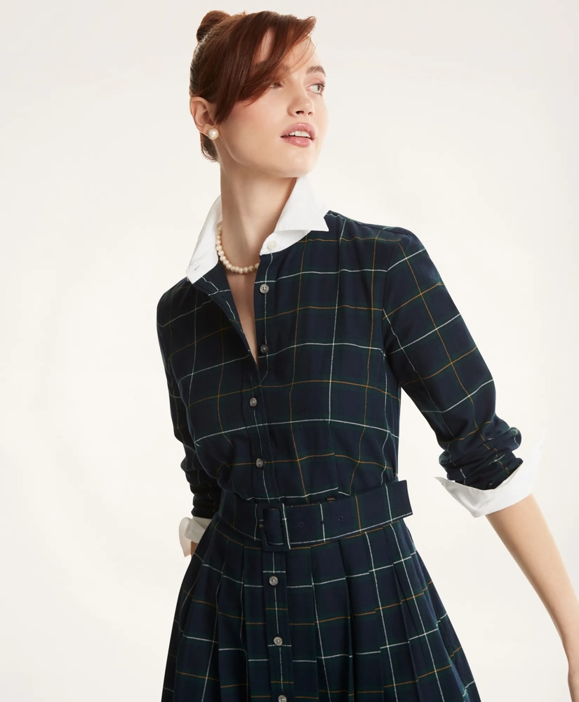 Flannel Shirt Dress