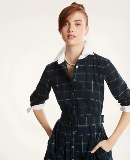 Flannel Shirt Dress, image 4