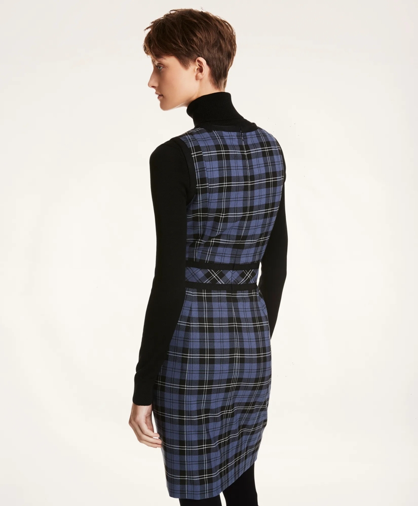 Tartan Twill A-Line Sleeveless Dress, image 3