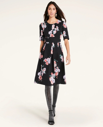 Ponte Rose Dress, image 1