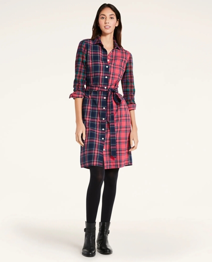 Flannel Fun Shirt Dress, image 1
