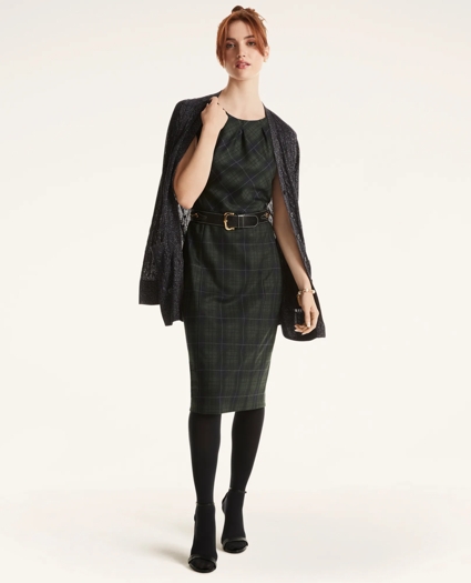 Ponte Tartan Dress, image 2