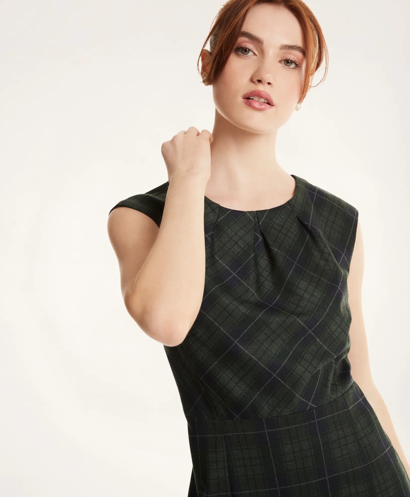 Ponte Tartan Dress, image 3