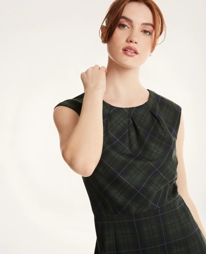 Ponte Tartan Dress, image 3