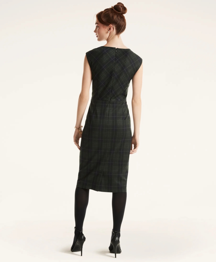 Ponte Tartan Dress, image 4