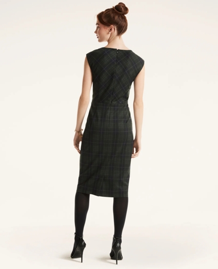 Ponte Tartan Dress, image 4
