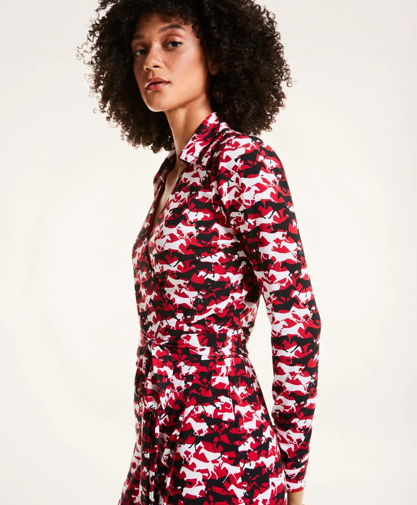 Horse Print Wrap Dress, image 3