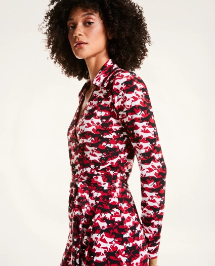 Horse Print Wrap Dress, image 3