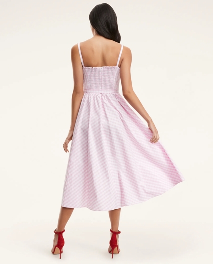 Cotton Belted Gingham Dress, image 3