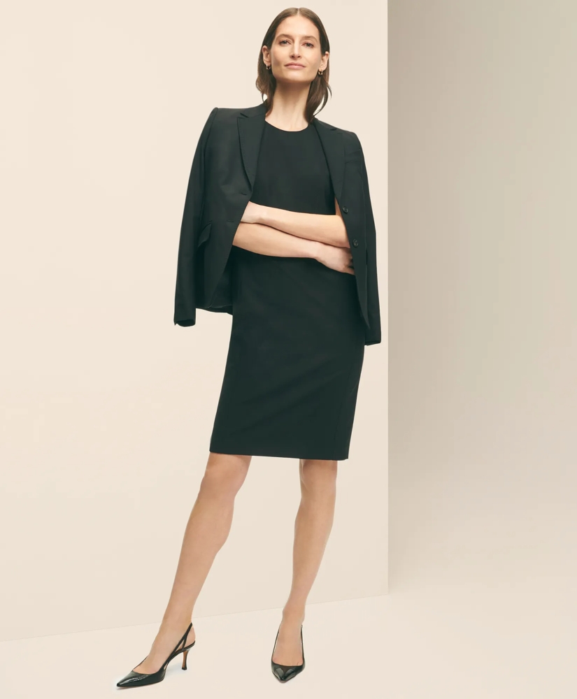 The Essentials Brooks Brothers Stretch Wool Sheath Dress, image 2