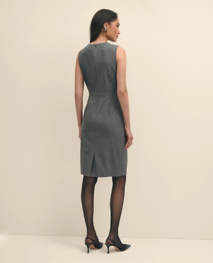 The Essentials Brooks Brothers Stretch Wool Sheath Dress, image 3
