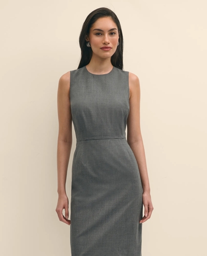 The Essentials Brooks Brothers Stretch Wool Sheath Dress, image 4
