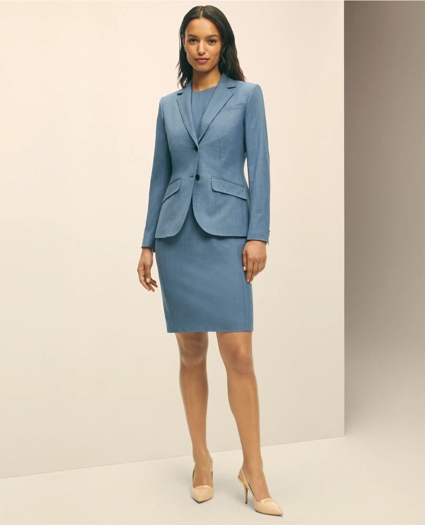 The Essentials Brooks Brothers Stretch Wool Sheath Dress, image 1