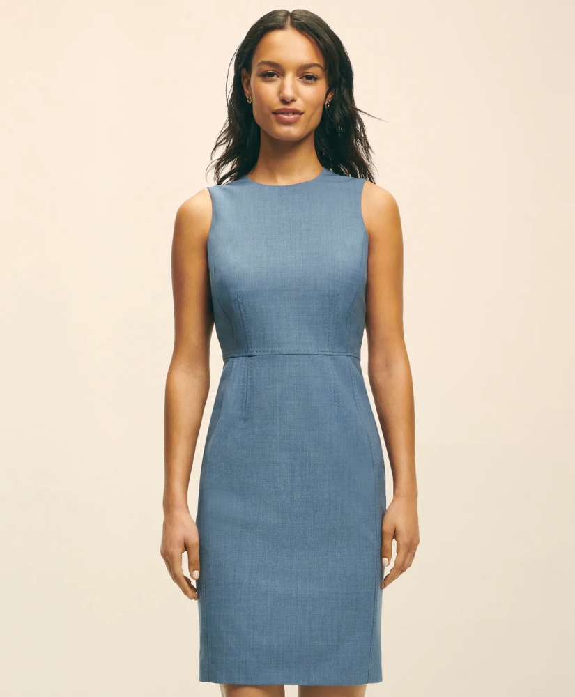 The Essentials Brooks Brothers Stretch Wool Sheath Dress, image 2