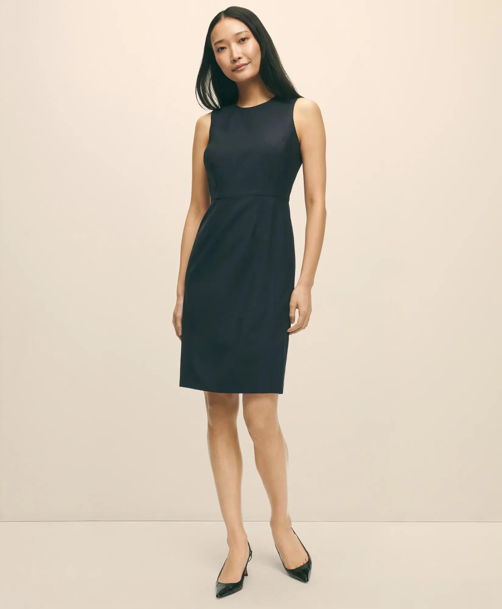 The Essentials Brooks Brothers Stretch Wool Sheath Dress, image 1