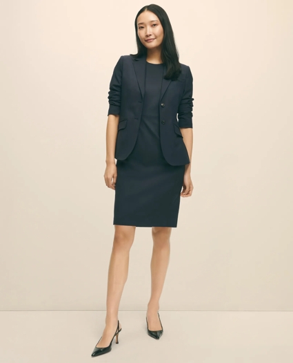 The Essentials Brooks Brothers Stretch Wool Sheath Dress, image 2
