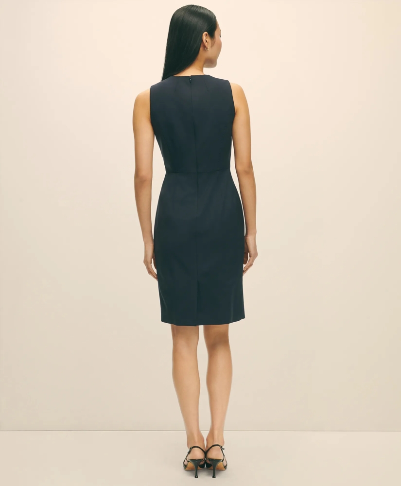 The Essentials Brooks Brothers Stretch Wool Sheath Dress, image 3