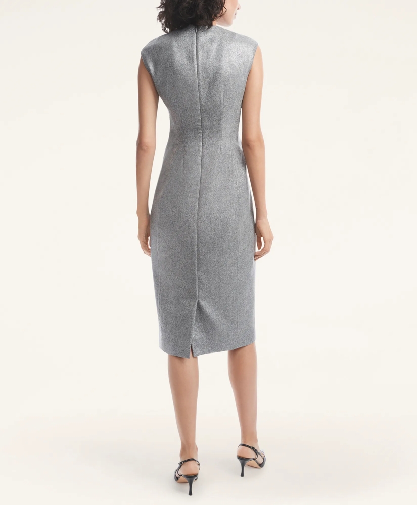 Flannel Metallic Sheath Dress, image 3
