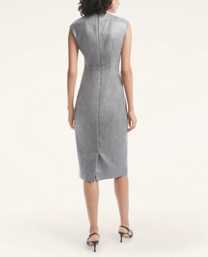 Flannel Metallic Sheath Dress, image 3
