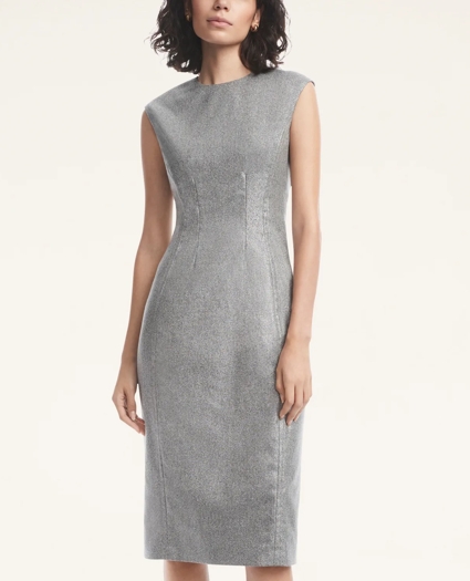 Flannel Metallic Sheath Dress, image 1
