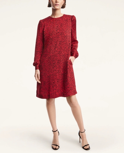 Soft Satin Animal Print Dress, image 2
