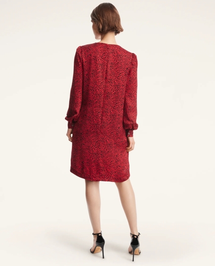Soft Satin Animal Print Dress, image 3